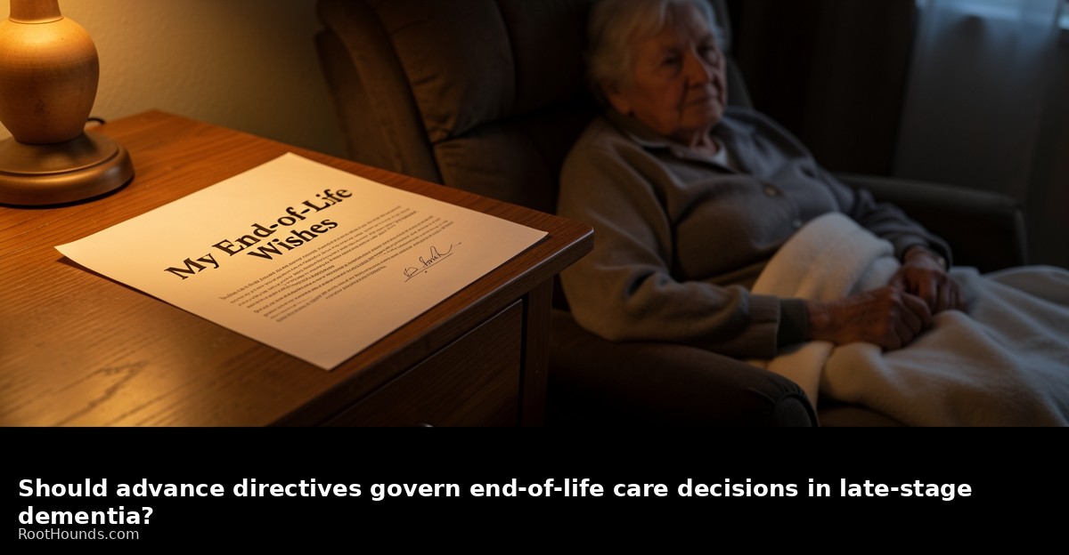 Should advance directives govern end-of-life care decisions in late-stage dementia?