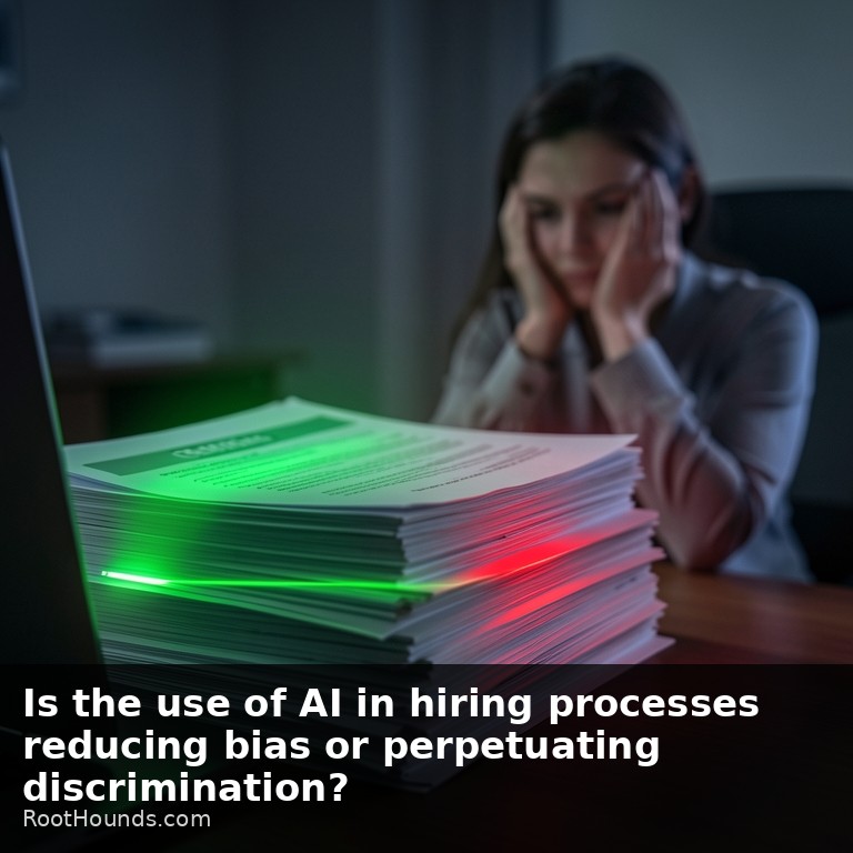 Is the use of AI in hiring processes reducing bias or perpetuating discrimination?