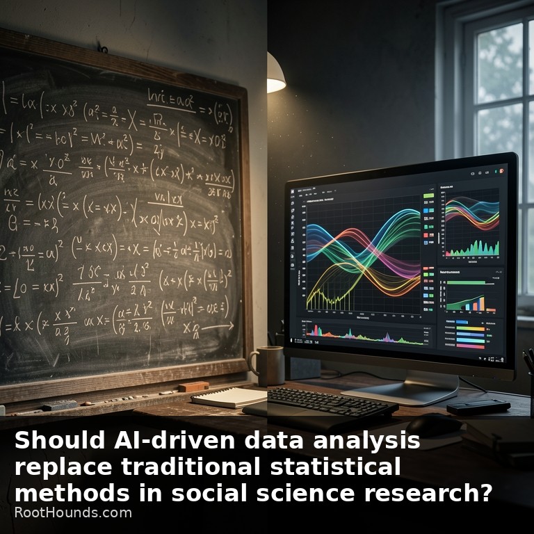 Should AI-driven data analysis replace traditional statistical methods in social science research?