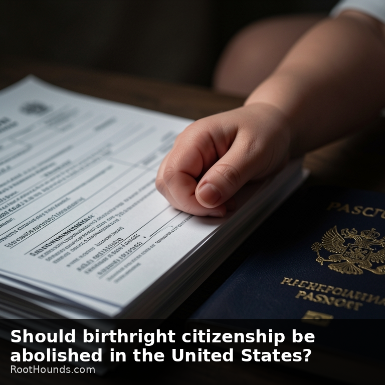 Should birthright citizenship be abolished in the United States?