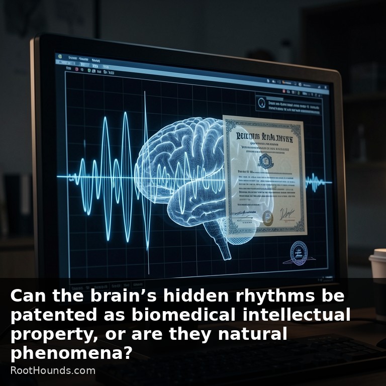Can the brain’s hidden rhythms be patented as biomedical intellectual property, or are they natural phenomena?