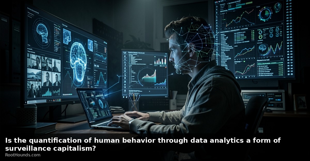 Is the quantification of human behavior through data analytics a form of surveillance capitalism?