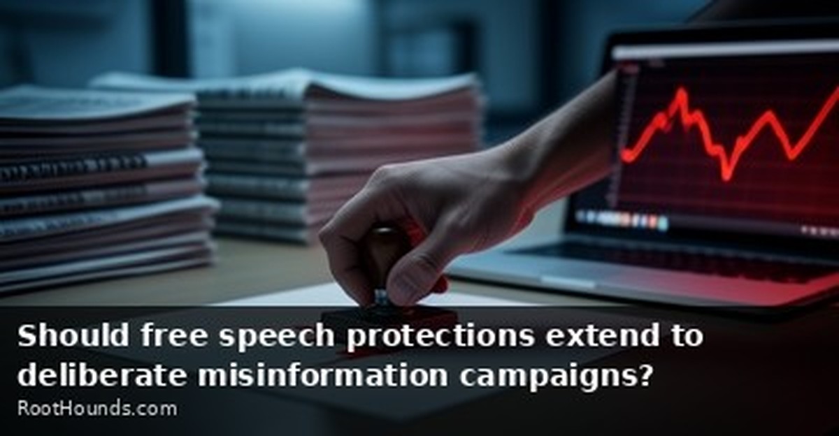 Should free speech protections extend to deliberate misinformation campaigns?