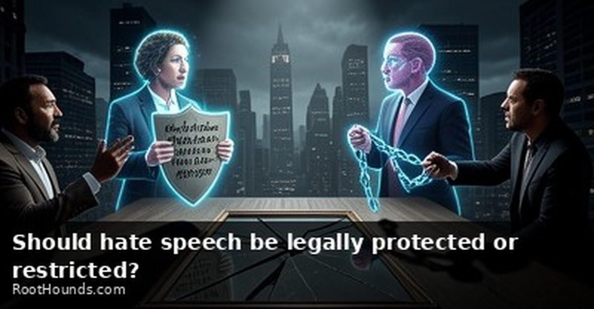Should hate speech be legally protected or restricted?