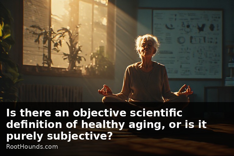 Is there an objective scientific definition of healthy aging, or is it purely subjective?