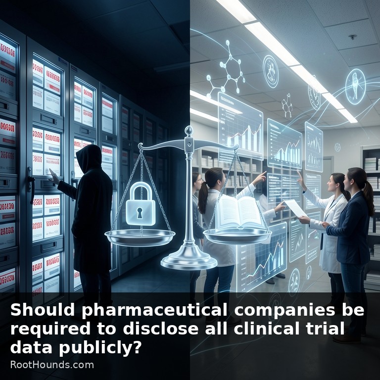 Should pharmaceutical companies be required to disclose all clinical trial data publicly?