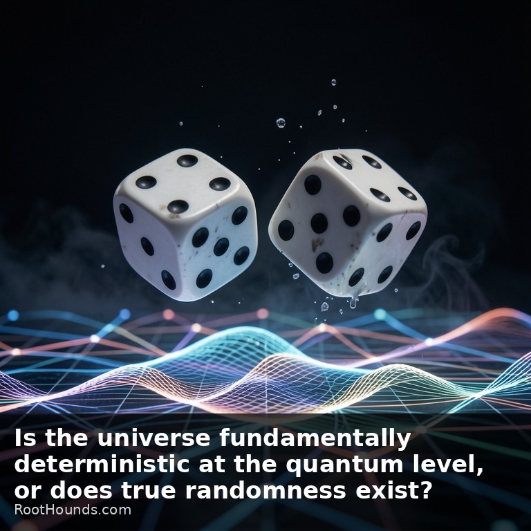 Is the universe fundamentally deterministic at the quantum level, or does true randomness exist?