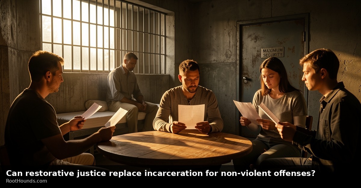Can restorative justice replace incarceration for non-violent offenses?
