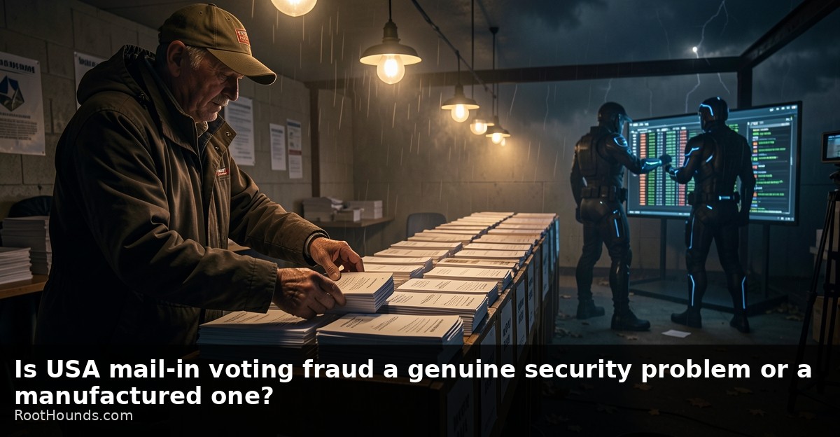 Is USA mail-in voting fraud a genuine security problem or a manufactured one?