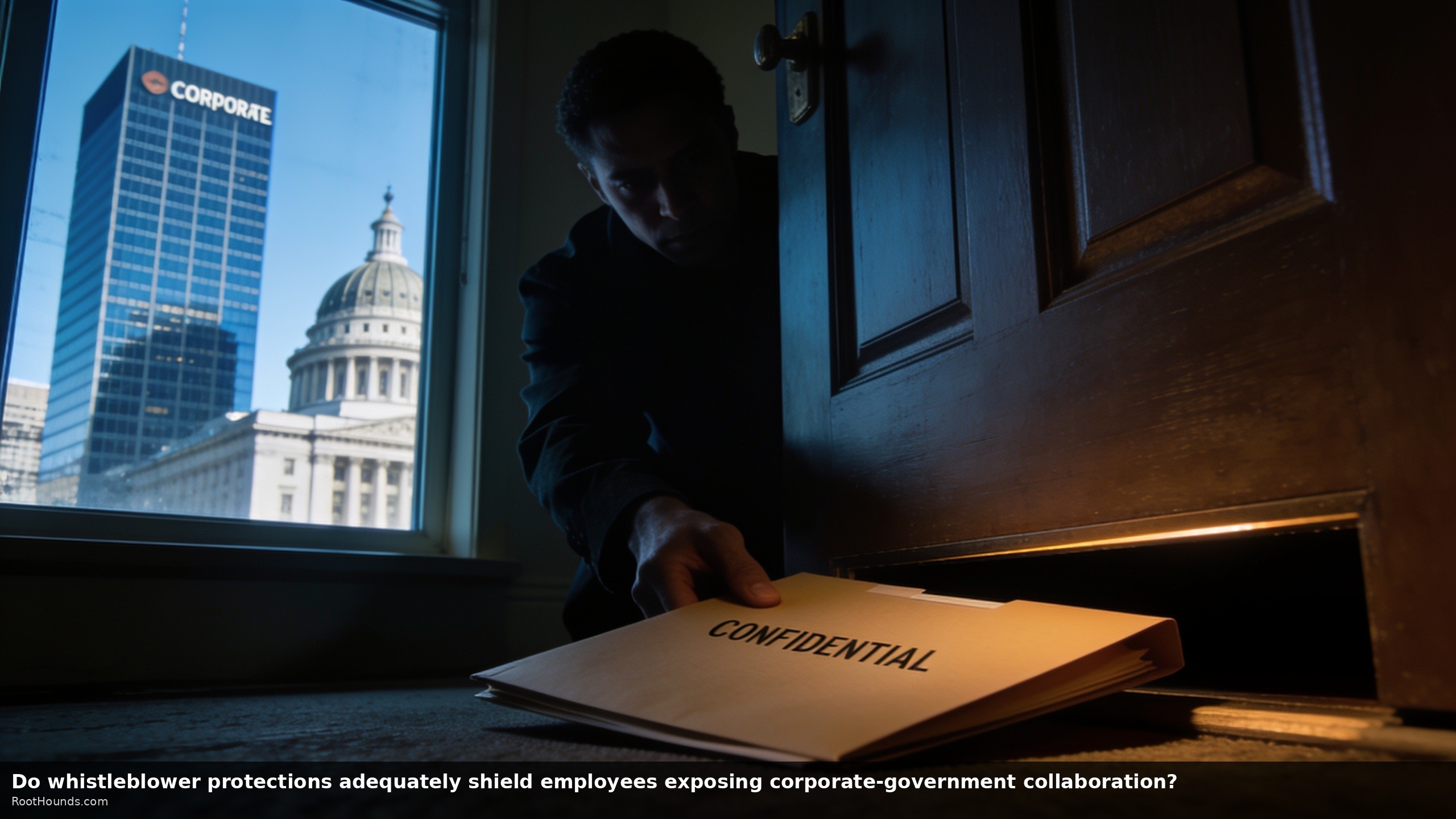 Do whistleblower protections adequately shield employees exposing corporate-government collaboration?